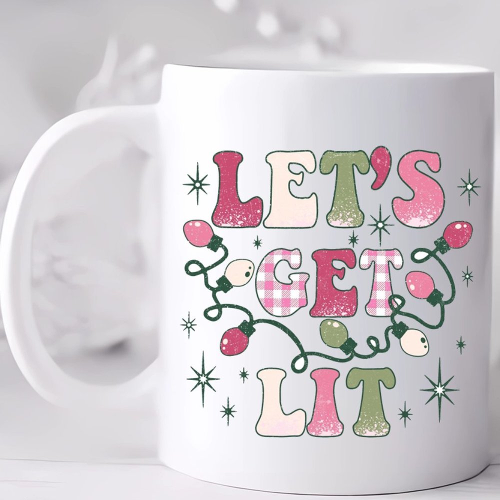 Let's Get Lit - Holiday Mug